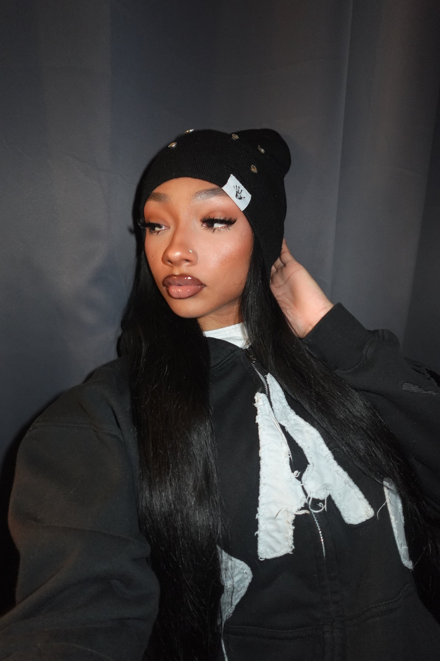 HALO RHINESTONE BEANIES