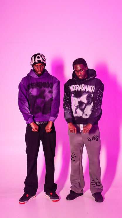 “A WORLD BETWEEN” RHINESTONE HOODIES